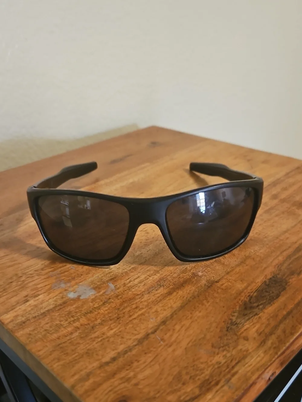 Men's Black Polarized Sport Sunglasses - Unbranded